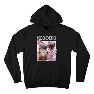 Moodeng The Famous Baby Pigmy Hippo Moodeng Hoodie