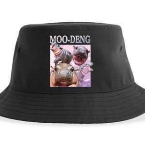 Moodeng The Famous Baby Pigmy Hippo Moodeng Sustainable Bucket Hat