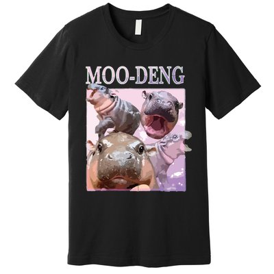 Moodeng The Famous Baby Pigmy Hippo Moodeng Premium T-Shirt