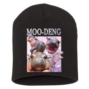 Moodeng The Famous Baby Pigmy Hippo Moodeng Short Acrylic Beanie