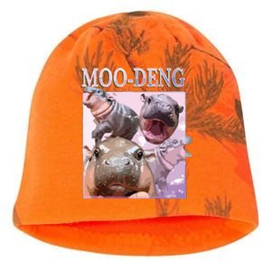 Moodeng The Famous Baby Pigmy Hippo Moodeng Kati - Camo Knit Beanie