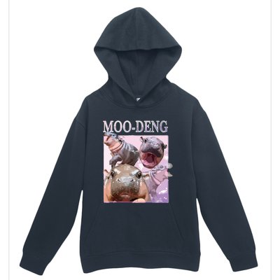 Moodeng The Famous Baby Pigmy Hippo Moodeng Urban Pullover Hoodie