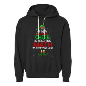 Math Teacher Funny Quote Christmas Garment-Dyed Fleece Hoodie