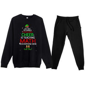 Math Teacher Funny Quote Christmas Premium Crewneck Sweatsuit Set