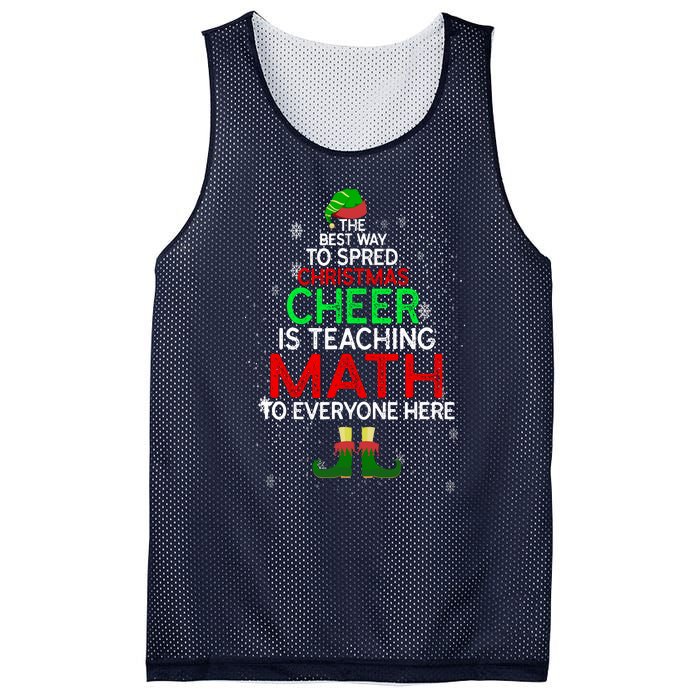 Math Teacher Funny Quote Christmas Mesh Reversible Basketball Jersey Tank