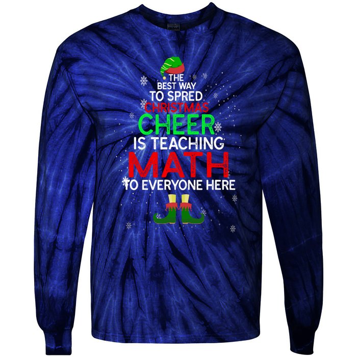 Math Teacher Funny Quote Christmas Tie-Dye Long Sleeve Shirt