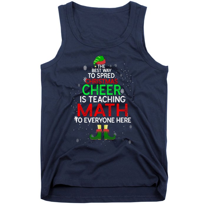 Math Teacher Funny Quote Christmas Tank Top