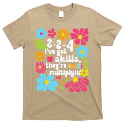 Math Teacher Floral Pi Teacher Math Mathematics Happy Pi T-Shirt