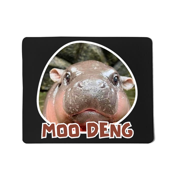 Moodeng The Famous Cute Baby Pigmy Hippo In Thailand Mousepad