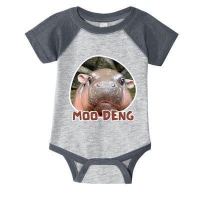 Moodeng The Famous Cute Baby Pigmy Hippo In Thailand Infant Baby Jersey Bodysuit