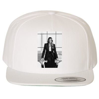 Melania Trump First Lady Official White House Portrait Wool Snapback Cap