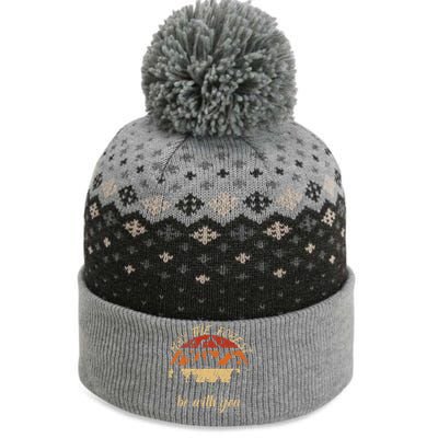 May The Forest Be With You Nature Scientist Earth Day Hikers The Baniff Cuffed Pom Beanie