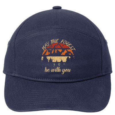 May The Forest Be With You Nature Scientist Earth Day Hikers 7-Panel Snapback Hat