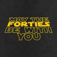May the Forties Be With You Funny 40th Birthday Gift  Hat