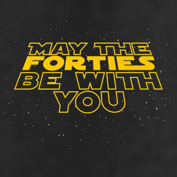 May the Forties Be With You Funny 40th Birthday Gift  Hat