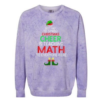 Math Teacher Funny Quote Christmas Colorblast Crewneck Sweatshirt