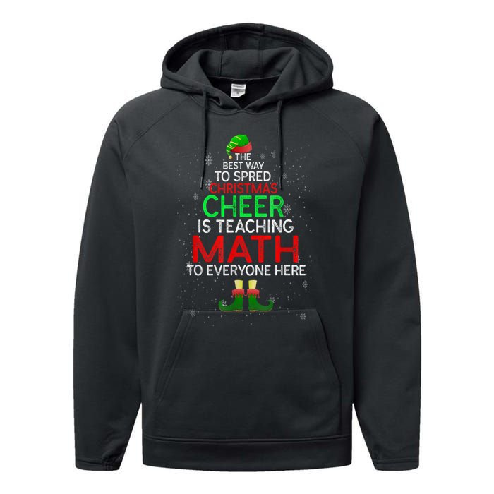 Math Teacher Funny Quote Christmas Performance Fleece Hoodie