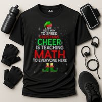 Math Teacher Funny Quote Christmas Cooling Performance Crew T-Shirt
