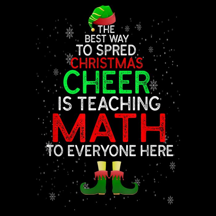 Math Teacher Funny Quote Christmas Cooling Performance Crew T-Shirt
