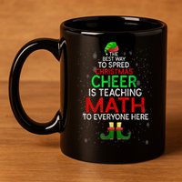 Math Teacher Funny Quote Christmas 11oz C Handle Ceramic Mug