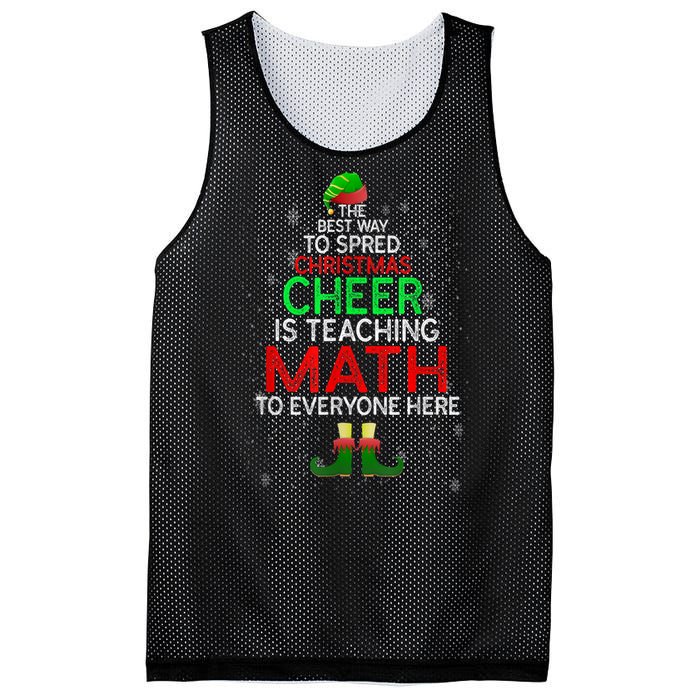 Math Teacher Funny Quote Christmas Mesh Reversible Basketball Jersey Tank