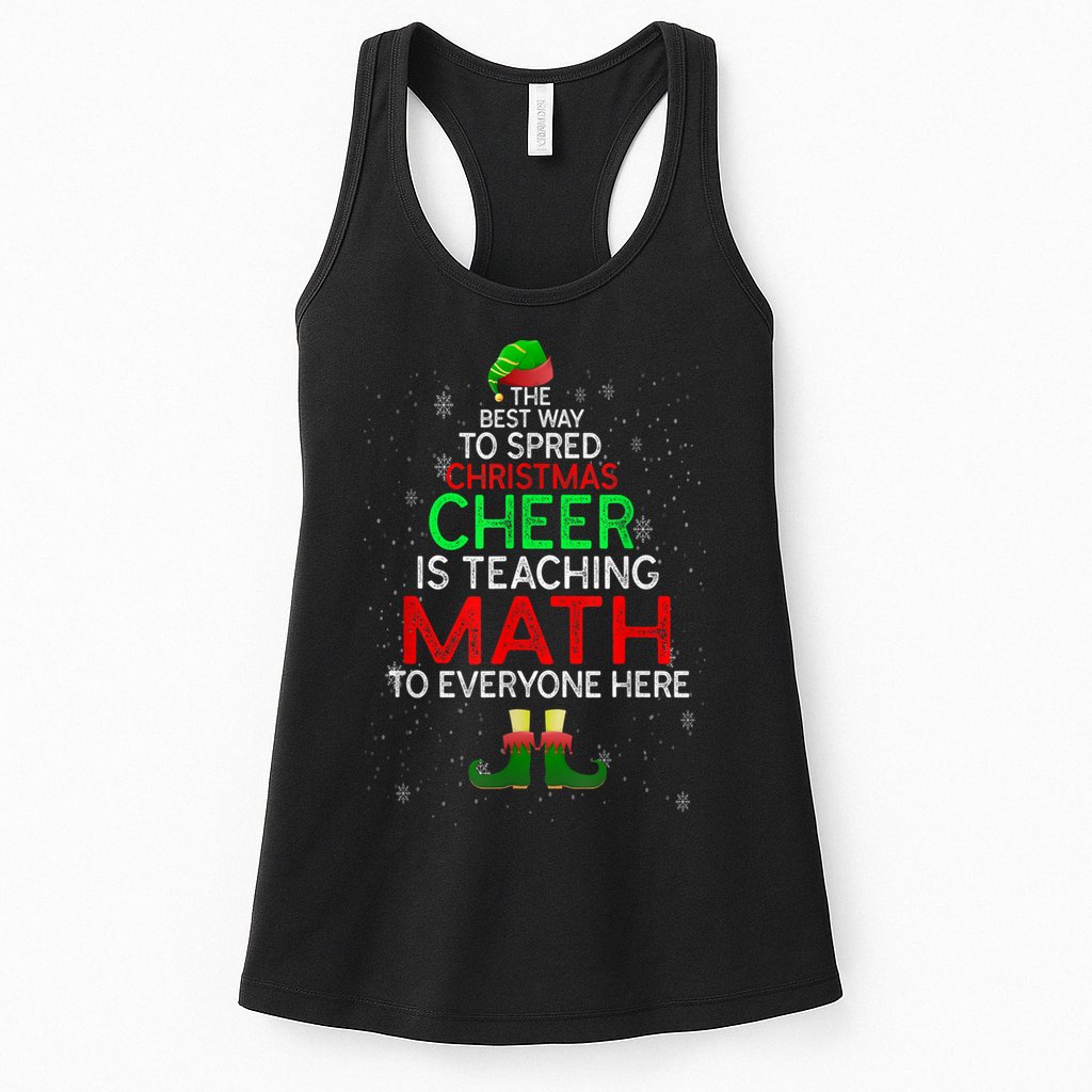 Math Teacher Funny Quote Christmas Womens Tank Top