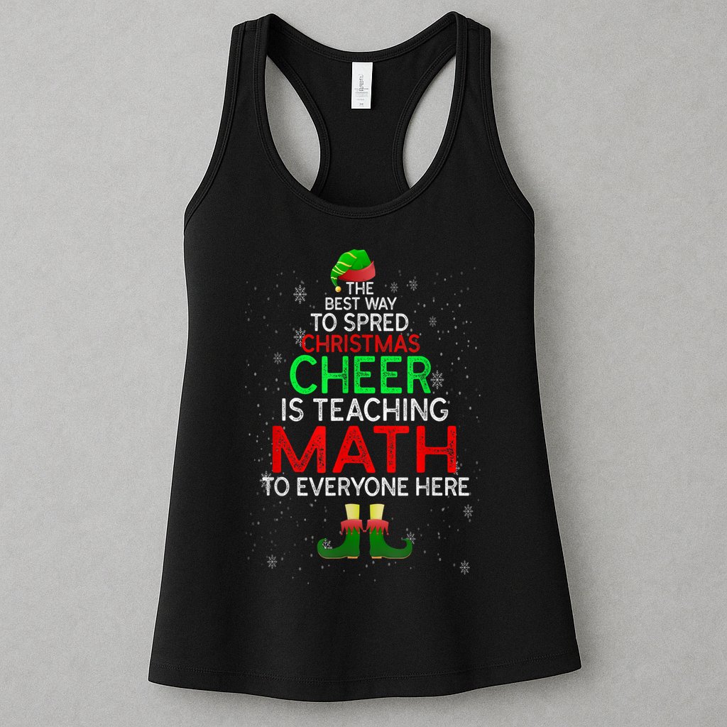 Math Teacher Funny Quote Christmas Womens Tank Top