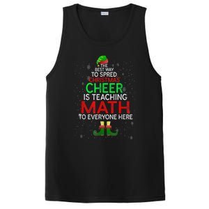 Math Teacher Funny Quote Christmas PosiCharge Competitor Tank