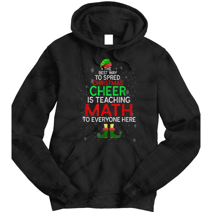 Math Teacher Funny Quote Christmas Tie Dye Hoodie