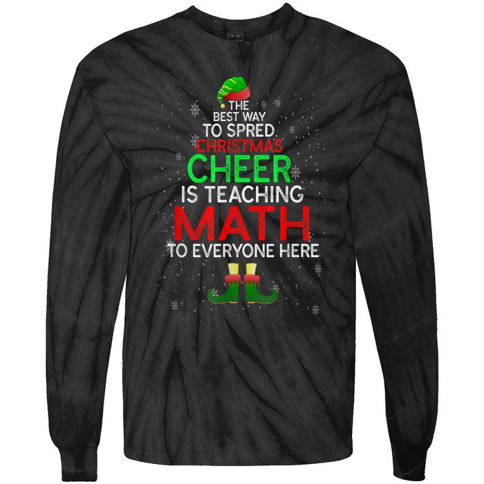 Math Teacher Funny Quote Christmas Tie-Dye Long Sleeve Shirt