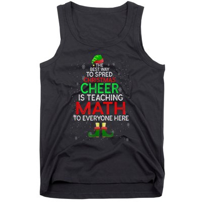 Math Teacher Funny Quote Christmas Tank Top