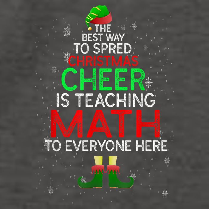 Math Teacher Funny Quote Christmas Vector Backpack