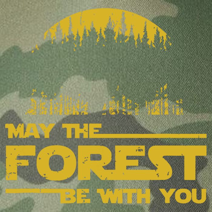 May The Forest Be With You Camping Gifts Scifi Nerd Legacy Tie Dye Trucker Hat