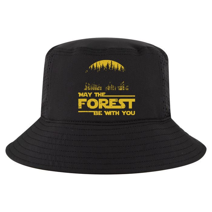 May The Forest Be With You Camping Gifts Scifi Nerd Cool Comfort Performance Bucket Hat