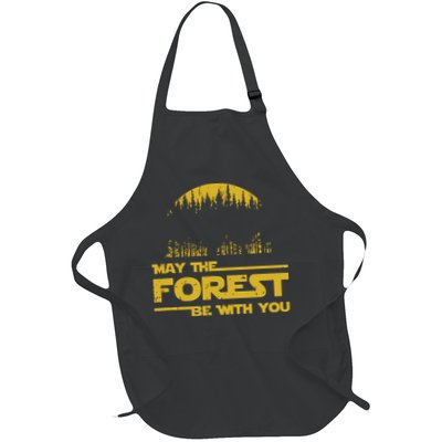 May The Forest Be With You Camping Gifts Scifi Nerd Apron