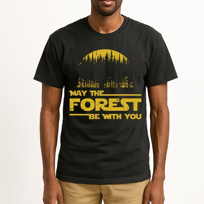 May The Forest Be With You Camping Gifts Scifi Nerd Tall T-Shirt