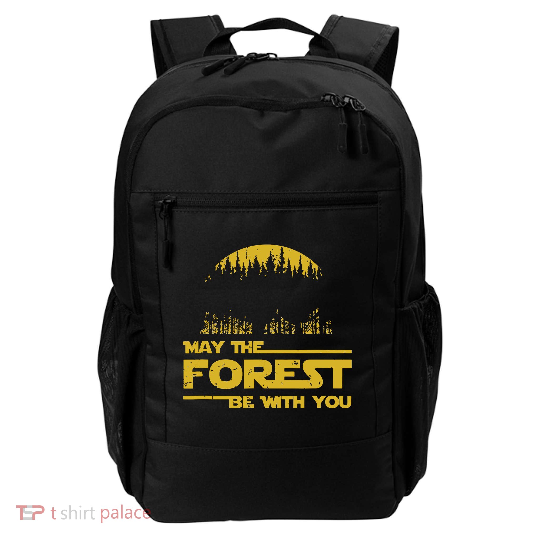 May The Forest Be With You Camping Gifts Scifi Nerd Backpack