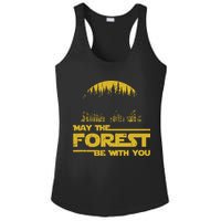 May The Forest Be With You Camping Gifts Scifi Nerd Ladies PosiCharge Competitor Racerback Tank