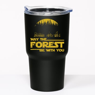 May The Forest Be With You Camping Gifts Scifi Nerd Tumbler