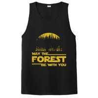 May The Forest Be With You Camping Gifts Scifi Nerd PosiCharge Competitor Tank