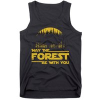 May The Forest Be With You Camping Gifts Scifi Nerd Tank Top