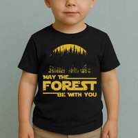 May The Forest Be With You Camping Gifts Scifi Nerd Toddler T-Shirt