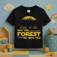May The Forest Be With You Camping Gifts Scifi Nerd Toddler T-Shirt