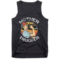 Mother Trucker Female CDL Semi Truck Driver Tank Top