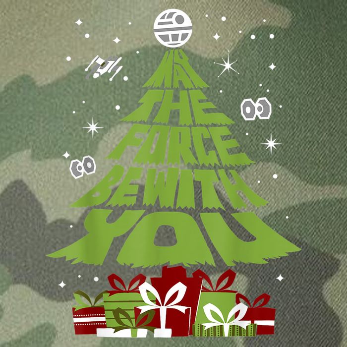 May The Forth Be With You Christmas Tree Legacy Tie Dye Trucker Hat