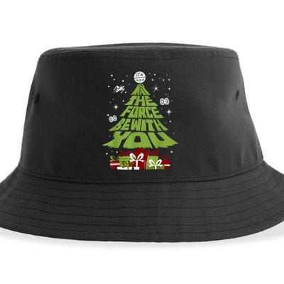May The Forth Be With You Christmas Tree Sustainable Bucket Hat