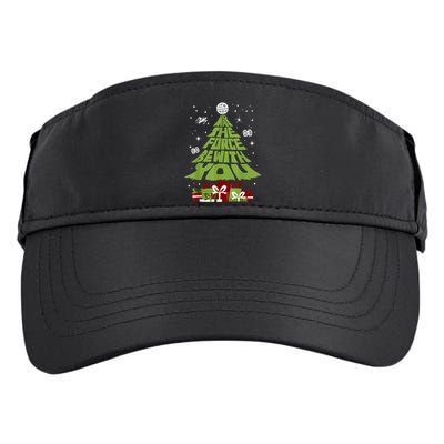 May The Forth Be With You Christmas Tree Adult Drive Performance Visor