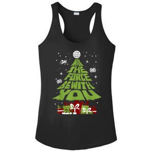 May The Forth Be With You Christmas Tree Ladies PosiCharge Competitor Racerback Tank