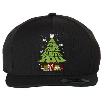 May The Forth Be With You Christmas Tree Wool Snapback Cap