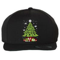 May The Forth Be With You Christmas Tree Wool Snapback Cap